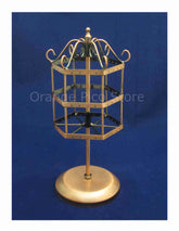 Copper Metal Rotating Jewelry Stand